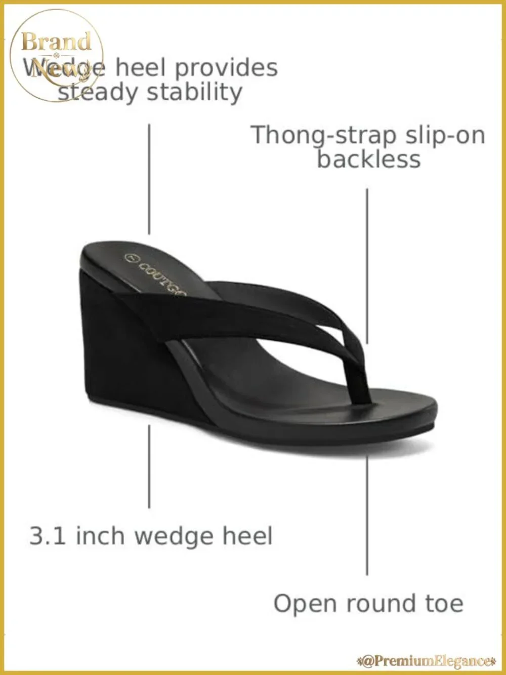 Womens Platform Wedge Heel Thong Sandals Slip On Summer Beach Shoes